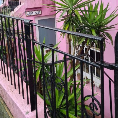 Casa rosa en Notting Hill